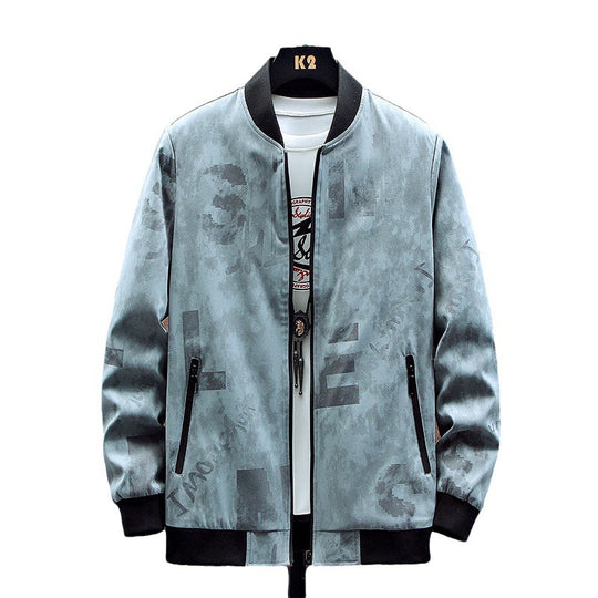 Herren Bomberjacke mit grafischem Design Nord Taschen