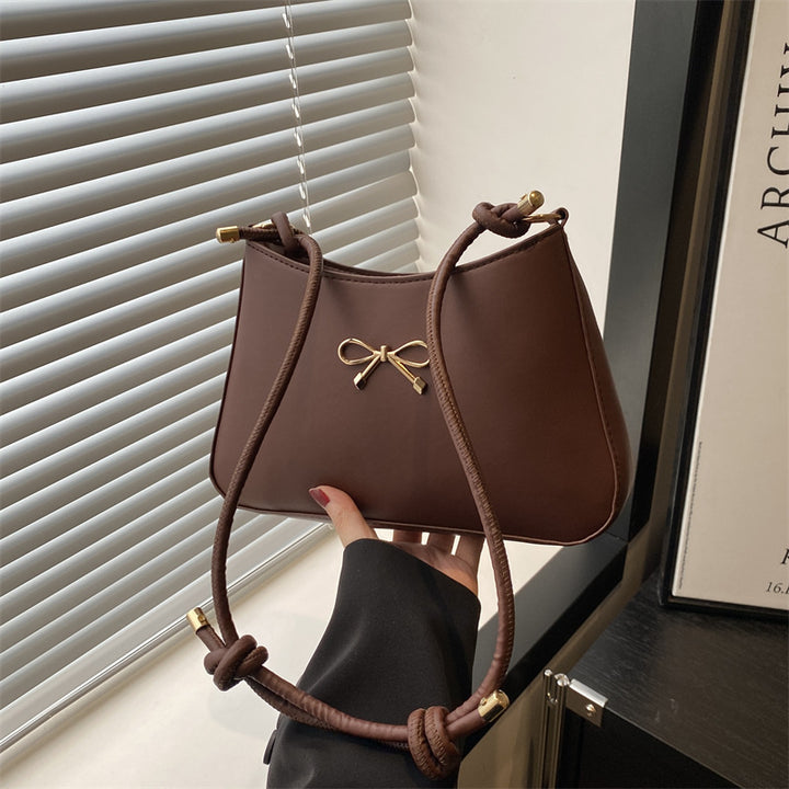Damen elegante Umhängetasche mit verspieltem Schleifendetail Nord Taschen