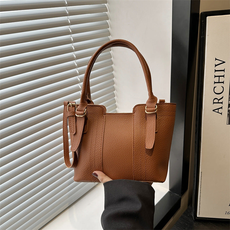 Damen elegante Handtasche mit strukturiertem Kunstleder Nord Taschen