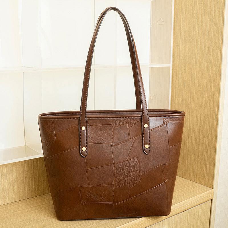 Damen Tote Tasche mit ausgefallenem Patchwork-Design und hochwertiger Lederverarbeitung Nord Taschen