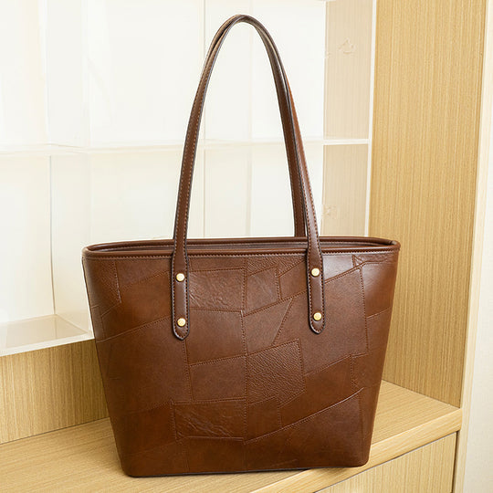 Damen Tote Tasche mit ausgefallenem Patchwork-Design und hochwertiger Lederverarbeitung Nord Taschen