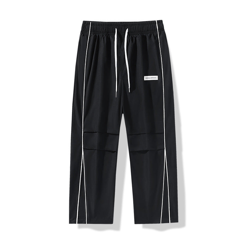 Herren Leichte Technical-Trackhose mit elastischem Bund, Knieabnähern & seitlicher Kontrastpaspel Nord Taschen