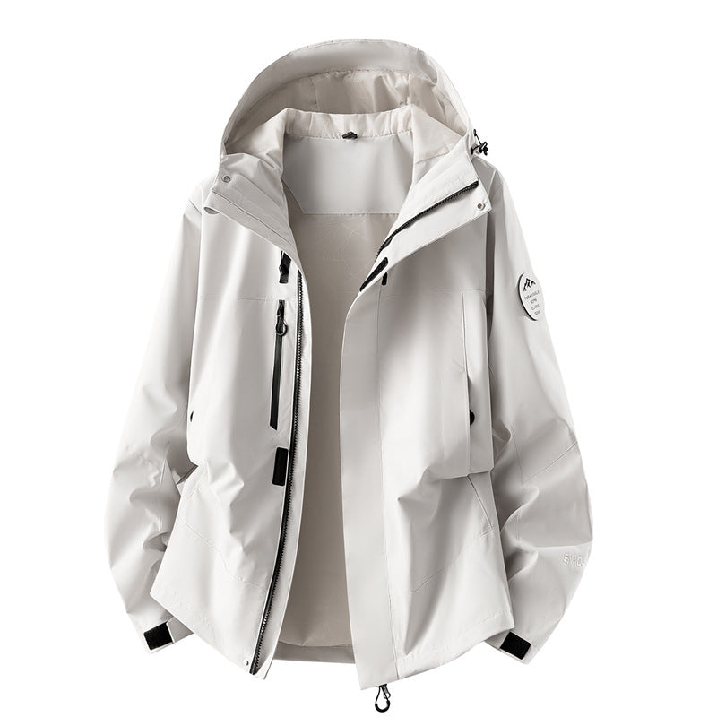 Damen technische dreilagige Softshell-Regenjacke mit getapten Nähten und Multifunktions-Taschen Nord Taschen