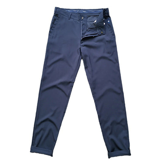 Herren Chinohose im schmalen Schnitt mit Stretch, Bügelfalte und schrägen Eingrifftaschen Nord Taschen