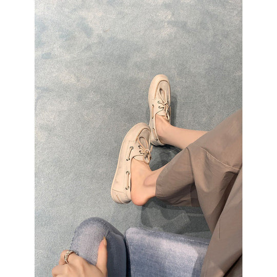 Damen Bootsschuh mit modischem Schnürdesign und hochwertiger Lederoberfläche Nord Taschen