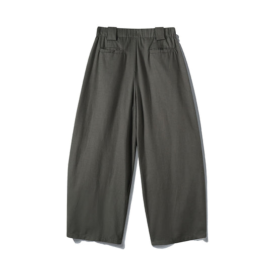 Damen Weite Culotte-Hose mit hohem Bund, Plissee-Detail und Utility-Panel Nord Taschen