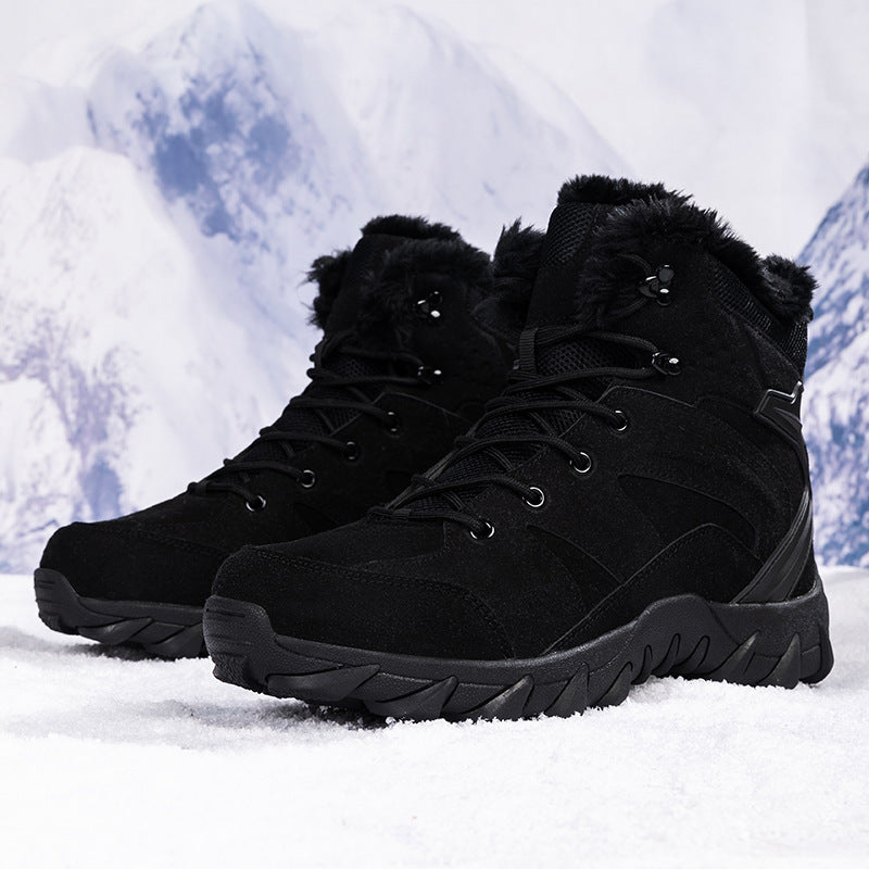 Damen Gefütterte Outdoor‑Boots mit Kunstfellfutter, robuster Profilsohle und Veloursoptik Nord Taschen