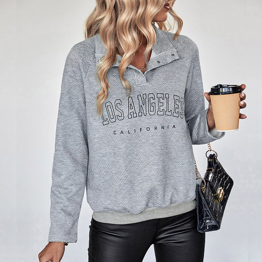 Damen Kuscheliger Pullover mit halb geschlossenem Kragen Nord Taschen