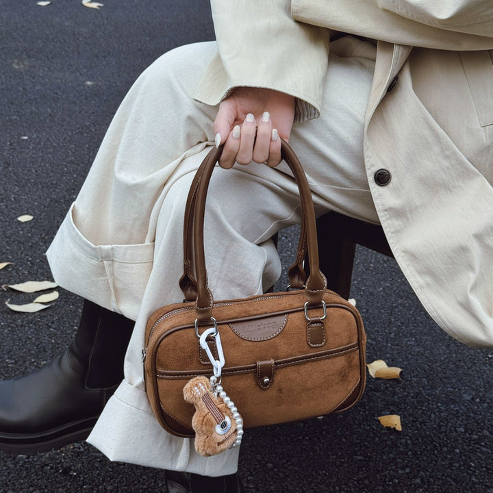 Damen modische Handtasche mit süßem Gitarrenanhänger Nord Taschen