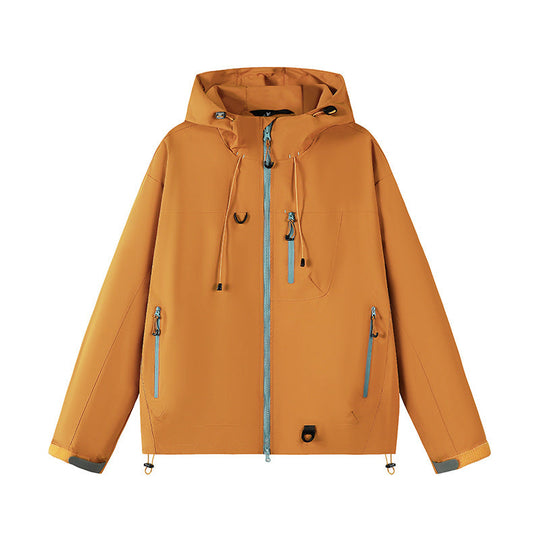 Damen technische Outdoor-Jacke mit Material und verstellbarem Kapuzensystem Avellé