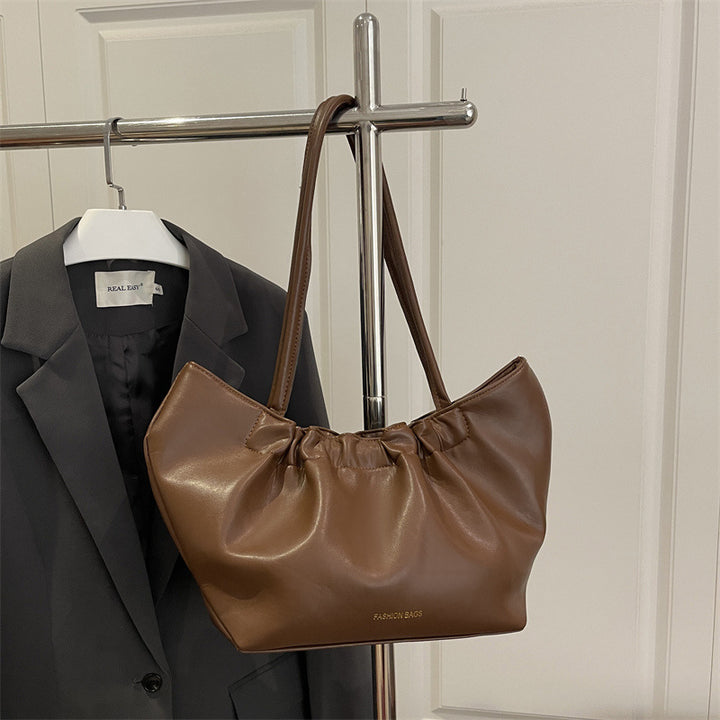 Damen elegante Handtasche mit raffiniertem Falten-Design Nord Taschen