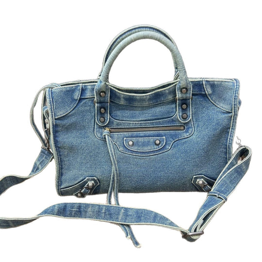 Damen Denim Handtasche mit abnehmbarem Schulterriemen Nord Taschen
