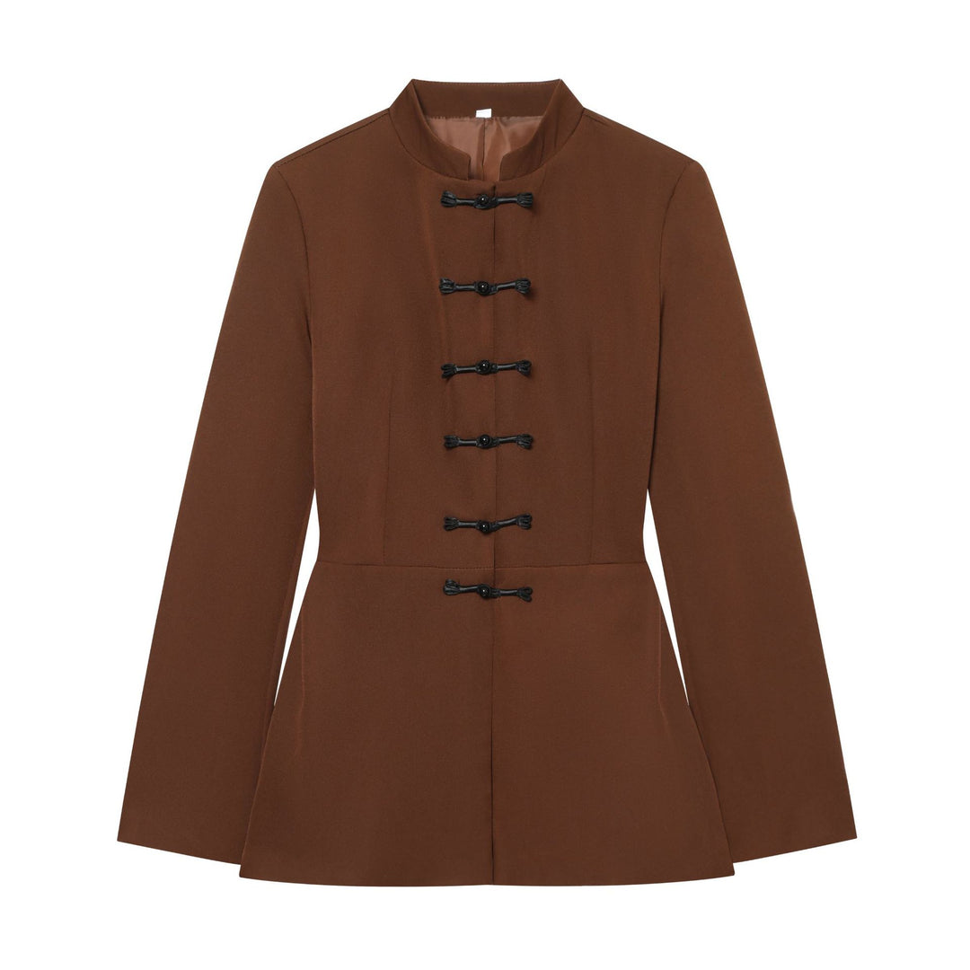 Damen Jacke mit Stehkragen und chinesischen Knebelverschlüssen Nord Taschen