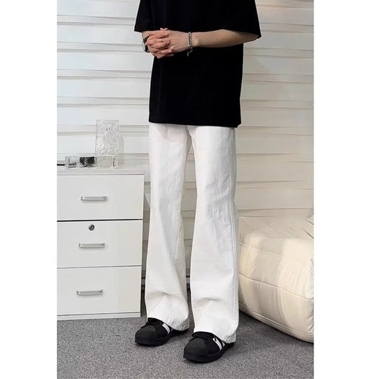 Herren Baumwollmix-Hose mit geradem Bein, lockerem Schnitt und tiefer Leibhöhe Nord Taschen