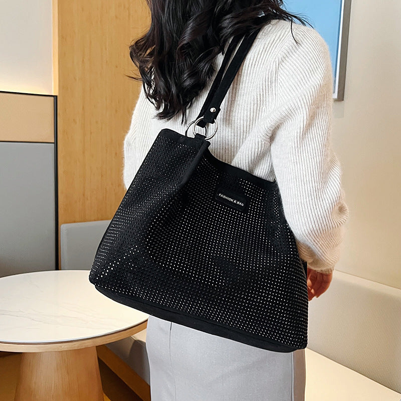 Damen elegante Handtasche mit funkelndem Strass Nord Taschen