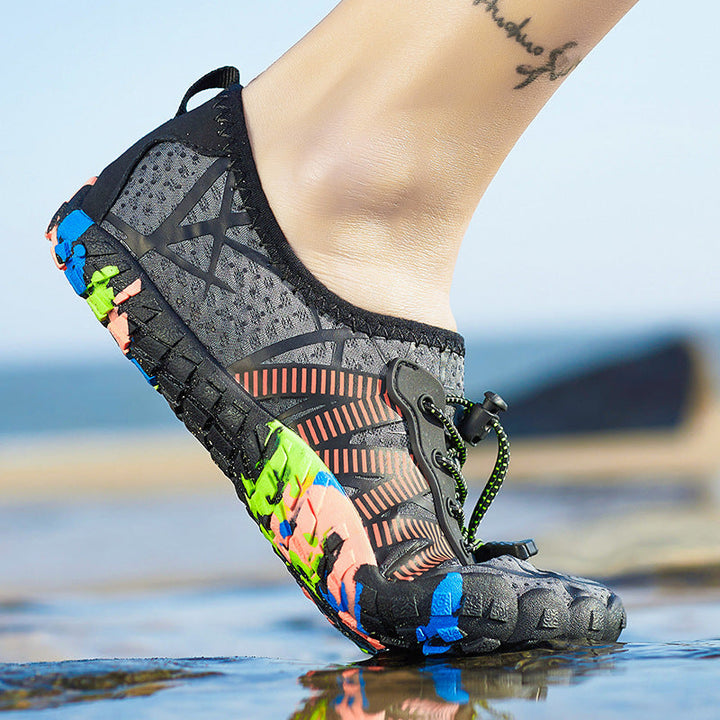 Damen Wassersportschuhe mit schnelltrocknendem Obermaterial und rutschfester Sohle