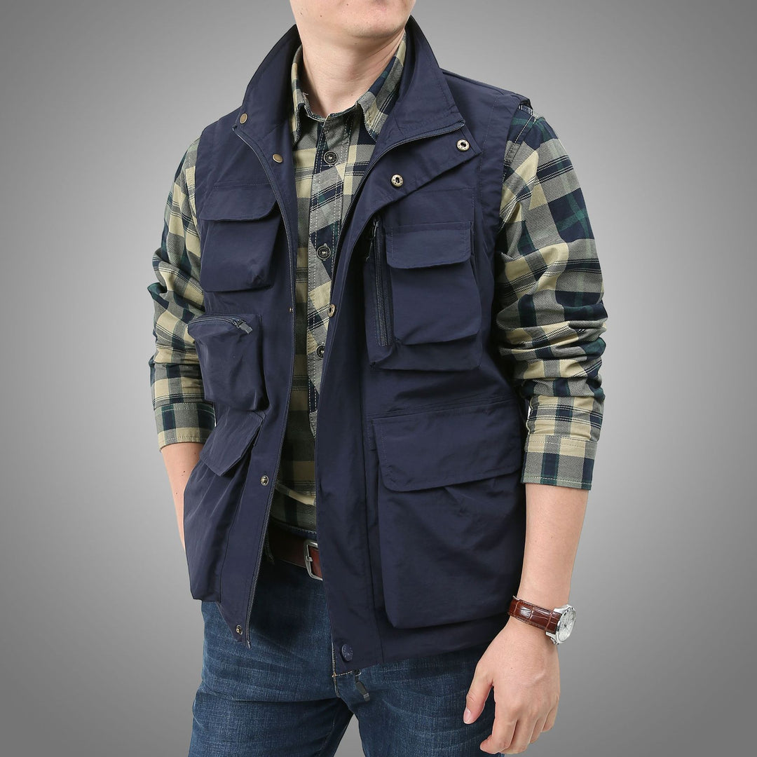 Herren Vielseitige Outdoor-Weste mit praktischen Taschen Nord Taschen