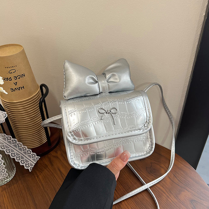 Damen Mini-Handtasche mit verspieltem Schleifendetail Nord Taschen
