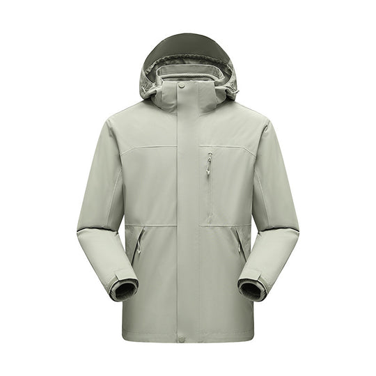 Herren Wasserabweisender Winterparka mit abnehmbarer Kapuze und getapten Nähten Nord Taschen