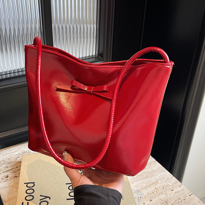 Damen Henkeltasche mit elegantem Schleifendetail und hochwertiger Lederoberfläche Nord Taschen