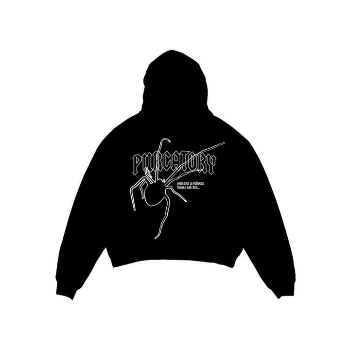 Unisex Kapuzensweatshirt mit Used-Frontdruck und Kängurutasche Nord Taschen