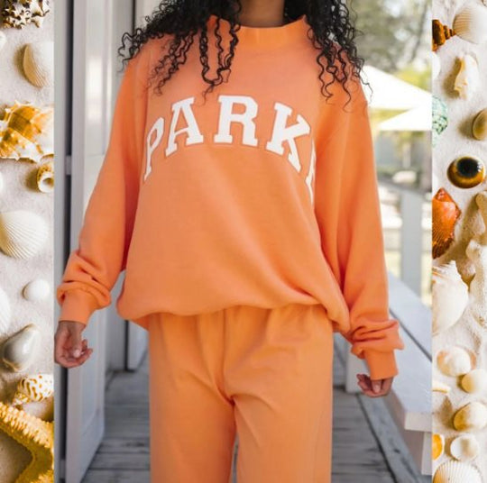Damen Gemütliches Freizeit-Set mit Oversize kurz geschnittenem Sweatshirt und elastischen Baumwoll-Shorts Nord Taschen
