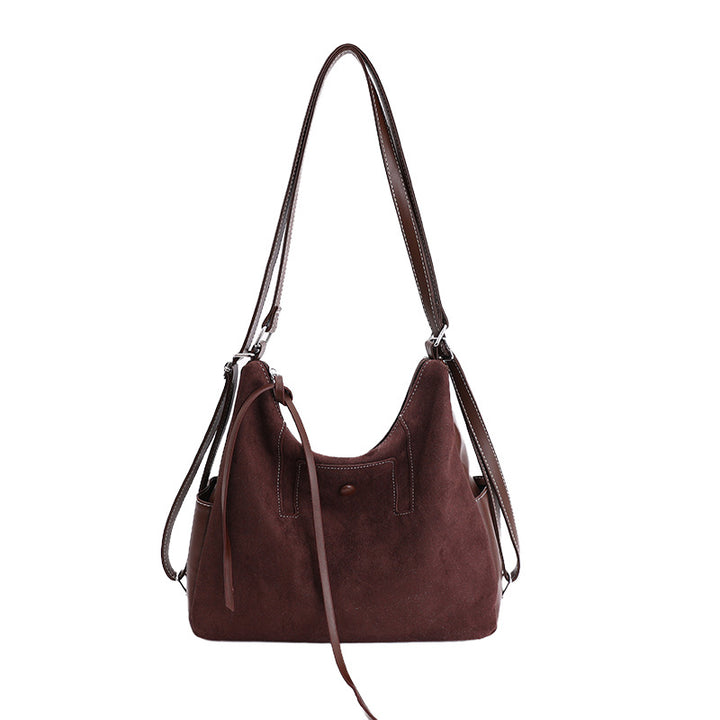 Handgefertigte Damen Schultertasche aus hochwertigem Wildleder Nord Taschen
