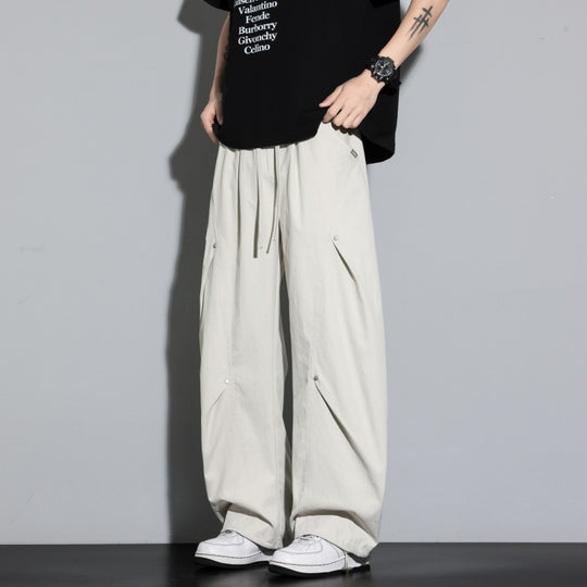 Damen Weite Lagen-Loungehose mit Cargo-Details & elastischem Tunnelzug Nord Taschen