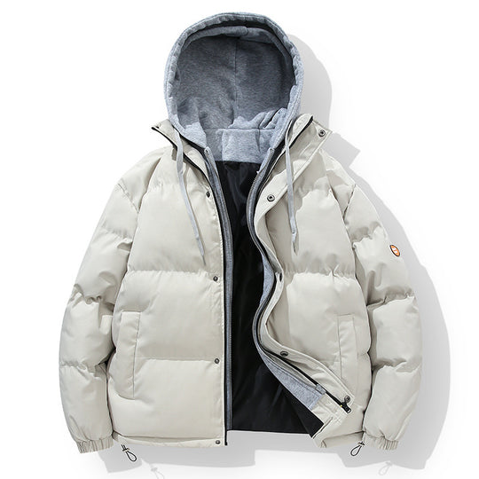 Herren wattierte Steppjacke mit integriertem Kapuzenlayer und verstellbarem Saum Nord Taschen