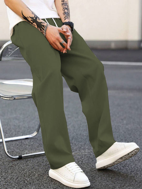 Herren modische Freizeithose mit weiter Passform und elastischem Bund Nord Taschen