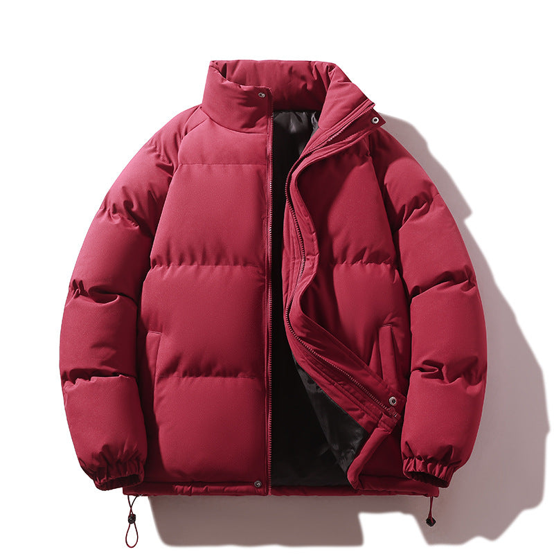 Unisex Wattierte Steppjacke aus Daunenimitat mit hohem Kragen und Kordelzug Nord Taschen