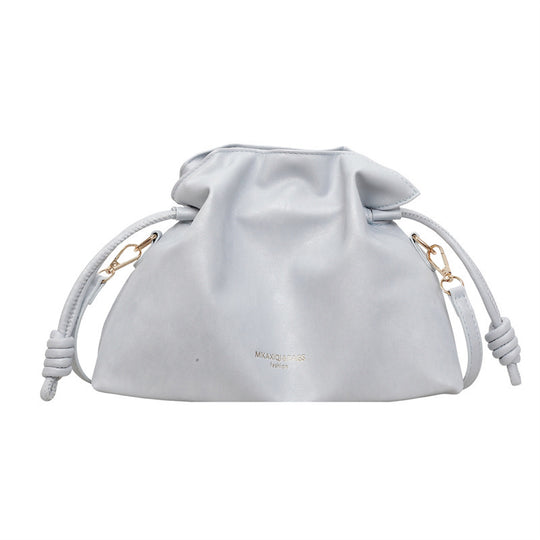 Damen Hobo-Tasche aus hochwertigem Kunstleder mit dekorativem Kordelzug Nord Taschen