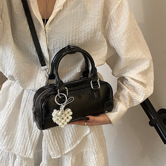 Damen Handtasche mit strukturiertem Kunstleder und elegantem Griff Nord Taschen