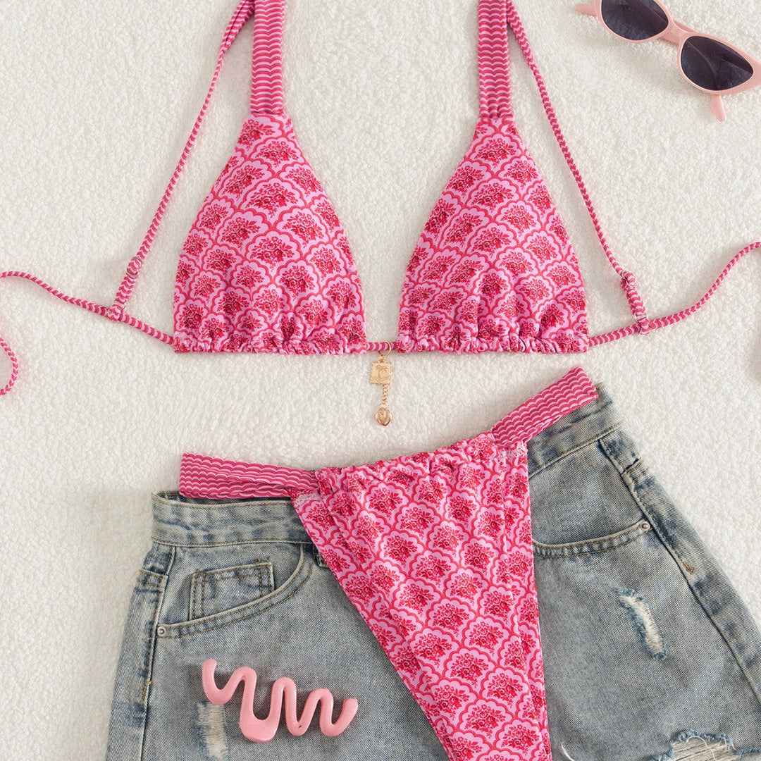 Damen Bikini-Set mit floralem Design