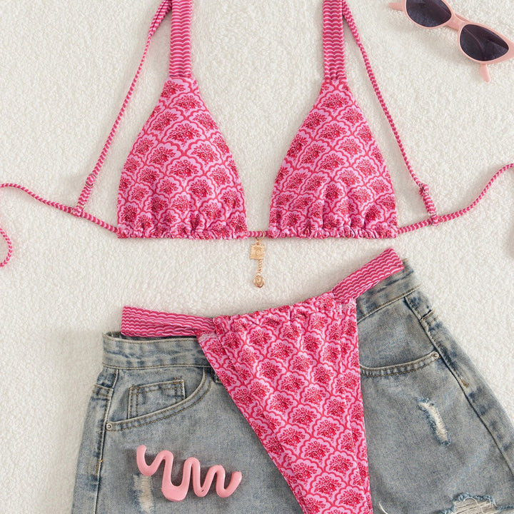 Damen Bikini-Set mit floralem Design