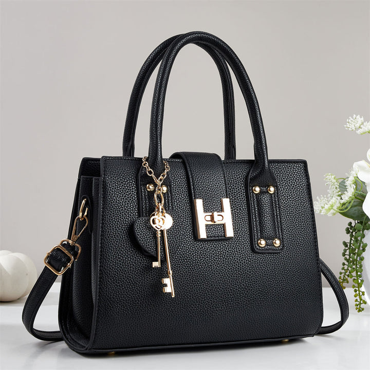 Damen elegante Handtasche mit strukturiertem Obermaterial Nord Taschen