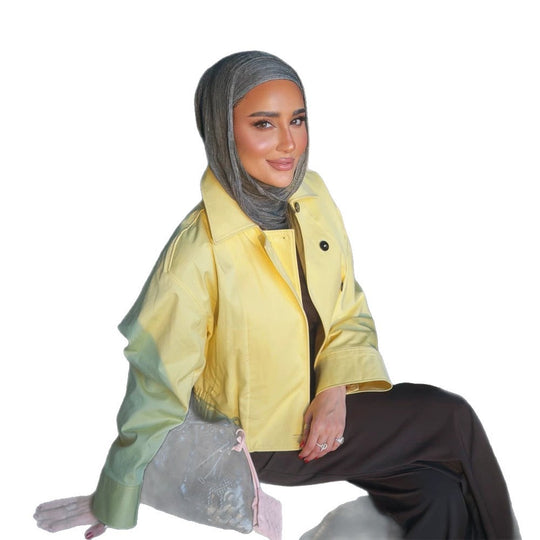 Damen Leichter Oversize-Trenchcoat aus beschichtetem Baumwollmix mit kastigem Cropped‑Schnitt und Doppelreihe Nord Taschen