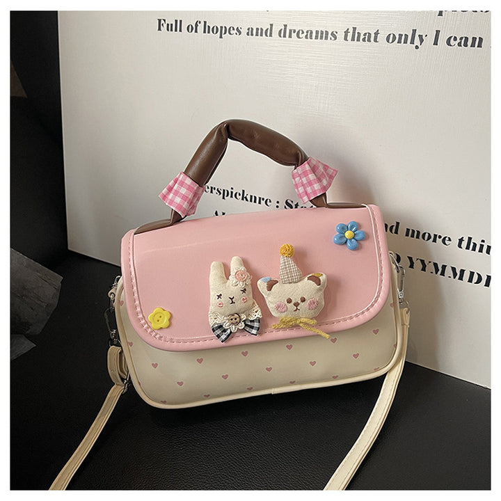 Damen Umhängetasche mit verspieltem Tiermotiv und praktischen Fächern Nord Taschen