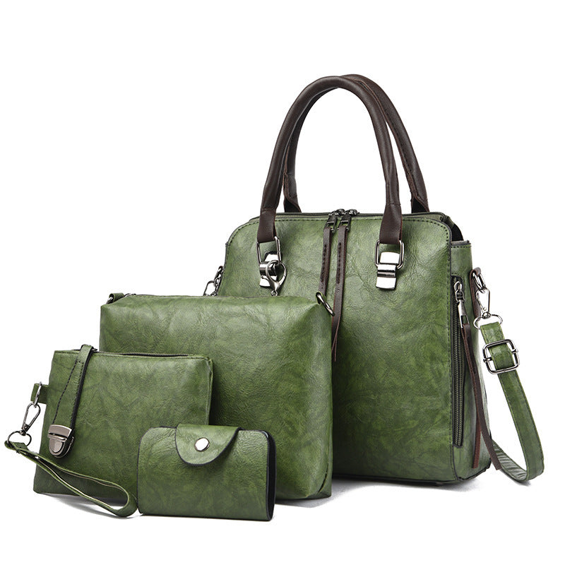 Damen elegante Handtasche mit passendem Geldbeutel und Kosmetiktäschchen Nord Taschen