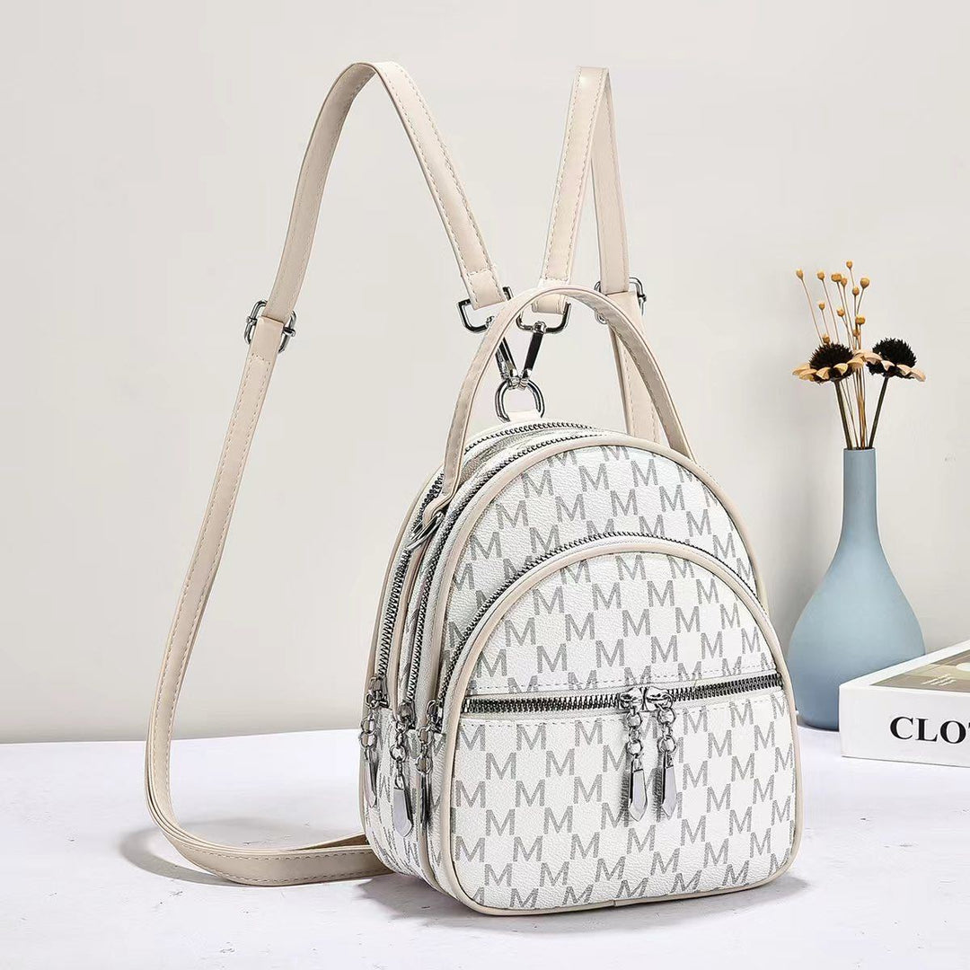 Damen Rucksack-Tasche mit elegantem Muster und mehreren Fächern Nord Taschen
