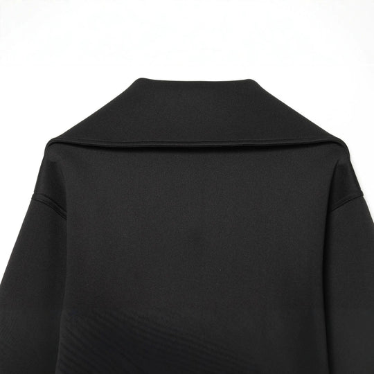Damen Cropped-Boxy-Jacke mit übergroßem Funnelkragen und verdecktem Reißverschluss Nord Taschen