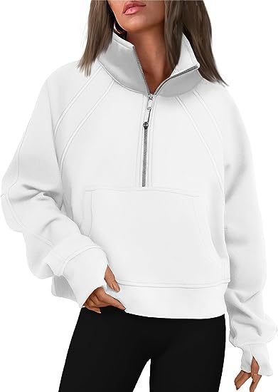 Damen sportlicher Hoodie mit kurzem Reißverschluss und praktischer Kängurutasche Nord Taschen