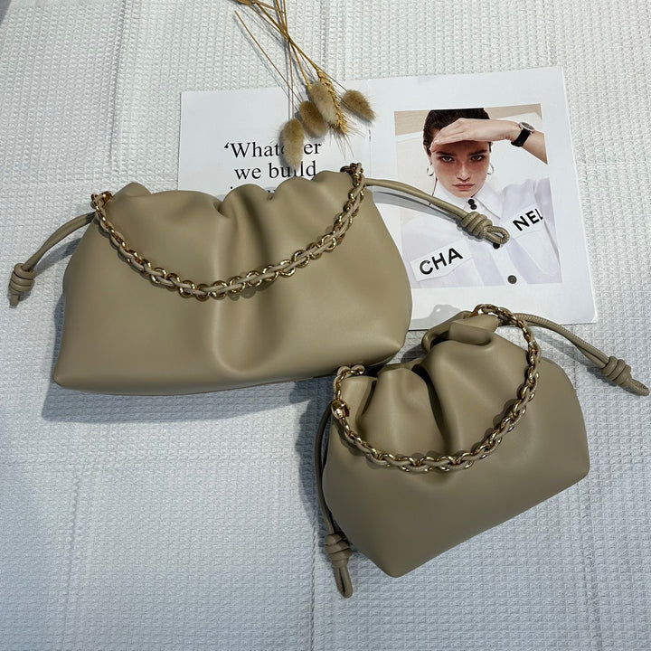 Damen modische Beuteltasche mit künstlerischem Kettenhenkel Nord Taschen