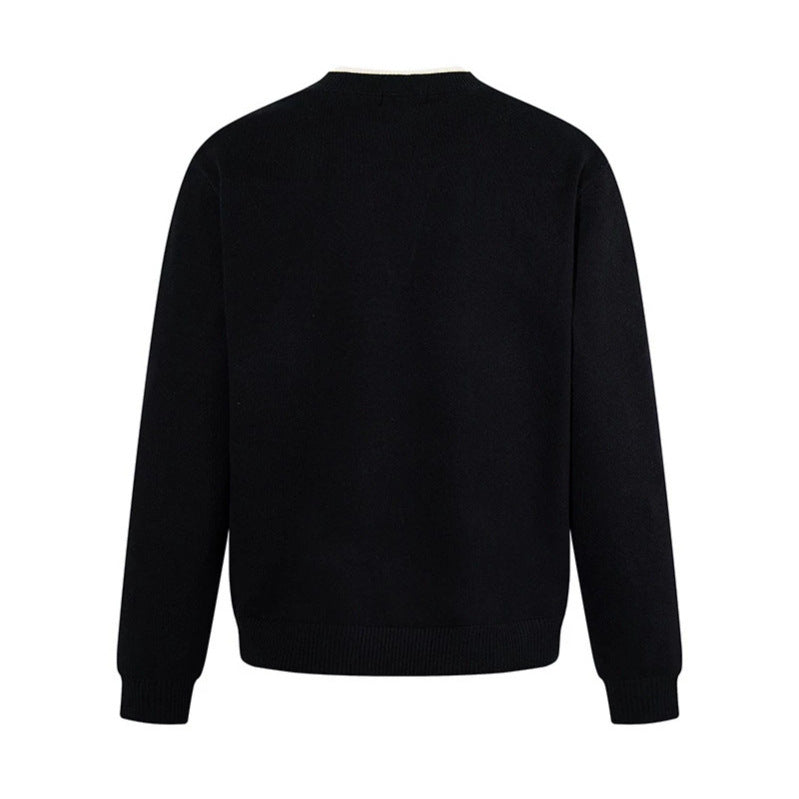 Herren Feinstrick-Pullover mit V‑Schlitzkragen und Rippabschluss Nord Taschen