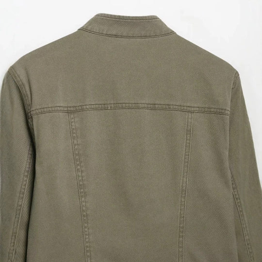 Damen Kurzblouson im Boxy‑Cut mit hohem Stehkragen, verdecktem Reißverschluss und elastischem Saum Nord Taschen