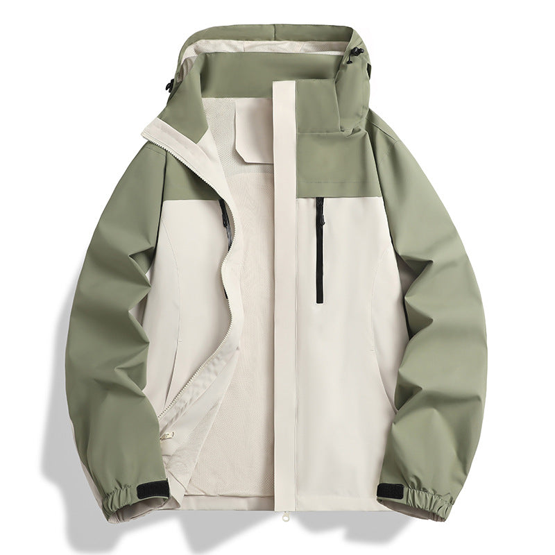 Herren Wasser- und winddichte Softshell-Outdoorjacke mit Kapuze, atmungsaktivem Meshfutter und Brustreißverschluss Nord Taschen