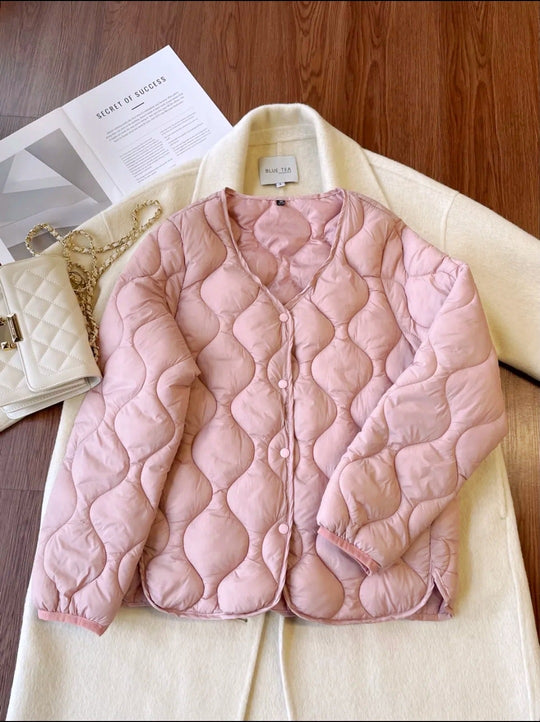 Damen Elegante, gefütterte Steppjacke Nord Taschen