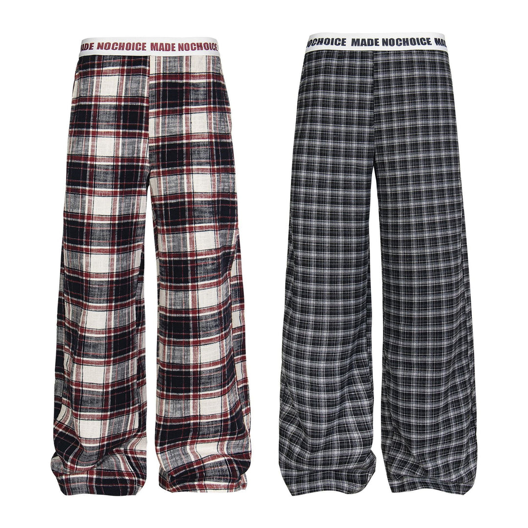Damen Gemusterte Weitgeschnittene Freizeithose Nord Taschen