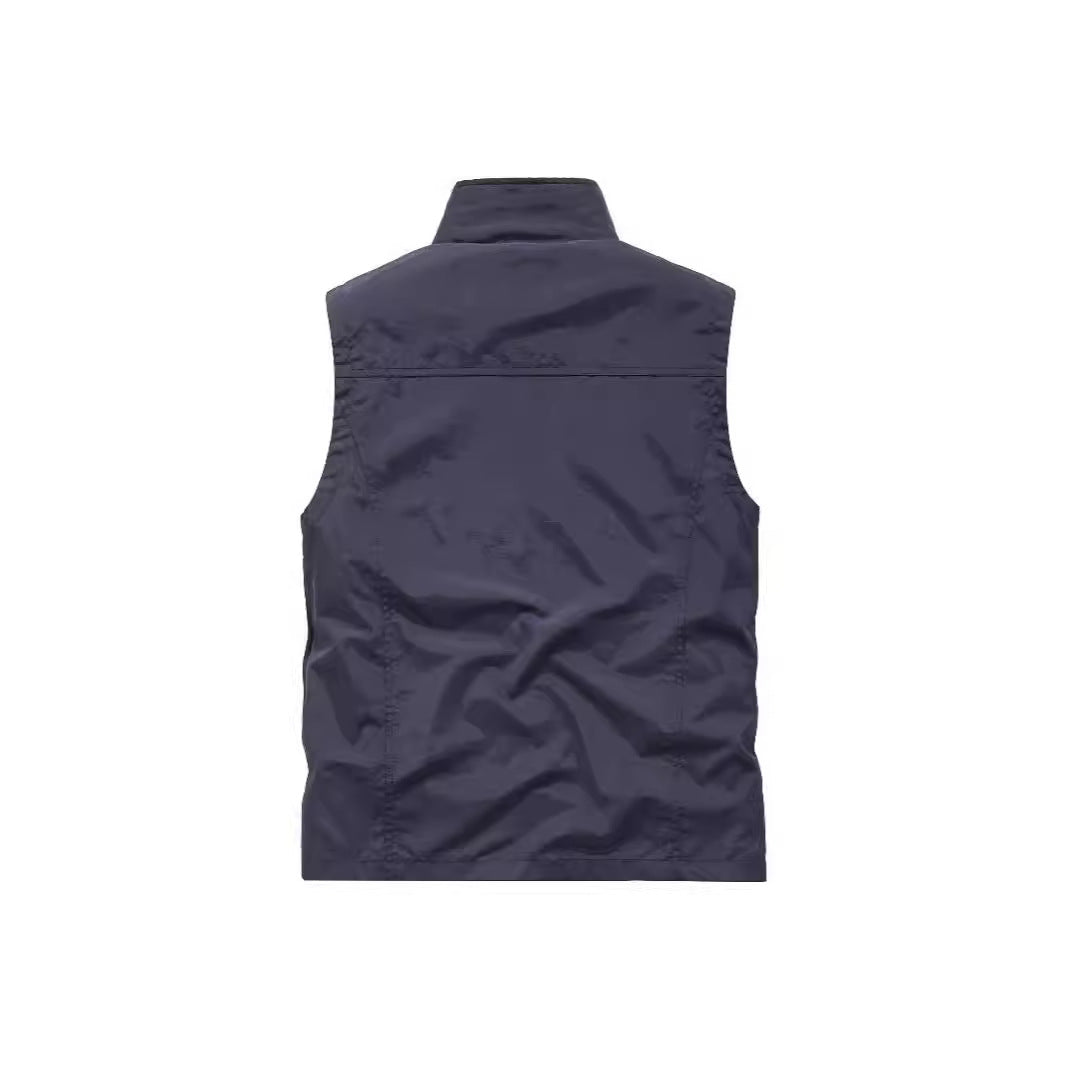 Herren Atmungsaktive Photografen-Utility‑Weste mit Mesh‑Innenfutter und Mehrfach‑Taschen Nord Taschen