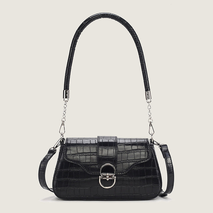 Damen Umhängetasche mit elegantem Kroko-Design und praktischem Schulterriemen Nord Taschen